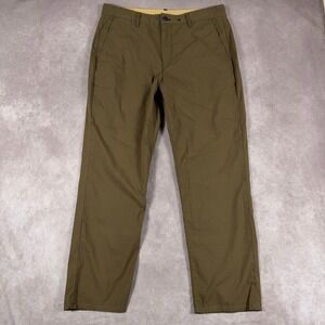 Rag & Bone Chino Pants Stretch Cotton Nylon Blend Size 34 Olive Green Mens